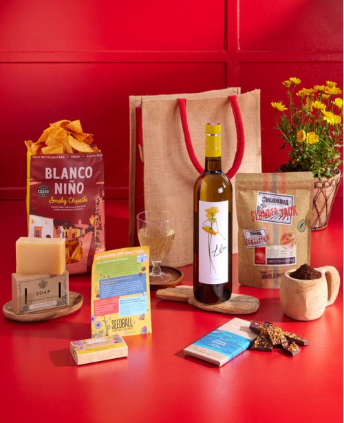 Natural Treats with White Wine Gift Bag <br/>(New Home Gift)